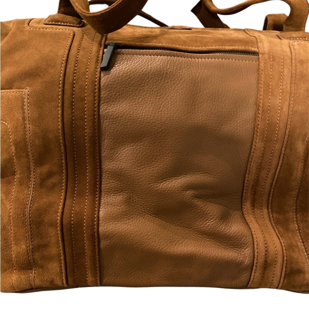 Hammitt Otis Weekender Mahogany Suede and Bronze - Picture 11 of 11